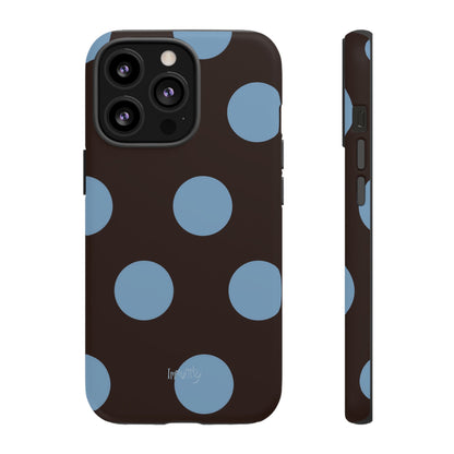 Big Blue Polka Dot Phone Case