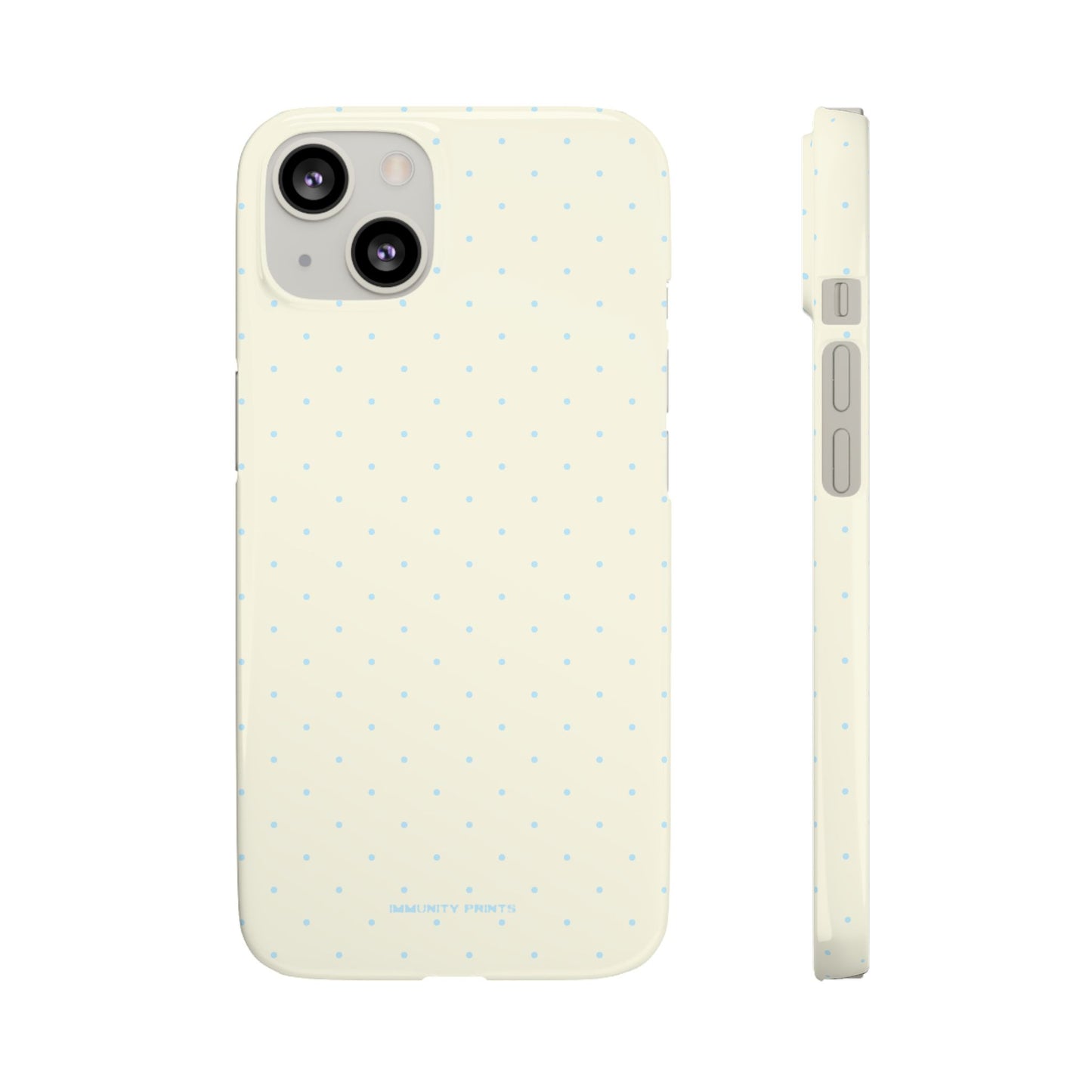 Mini Polka Dot (Blue) Snap Phone Case
