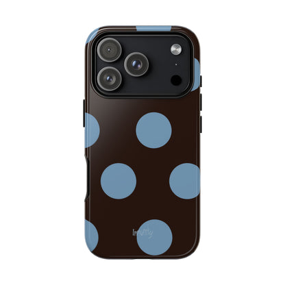 Big Blue Polka Dot Phone Case