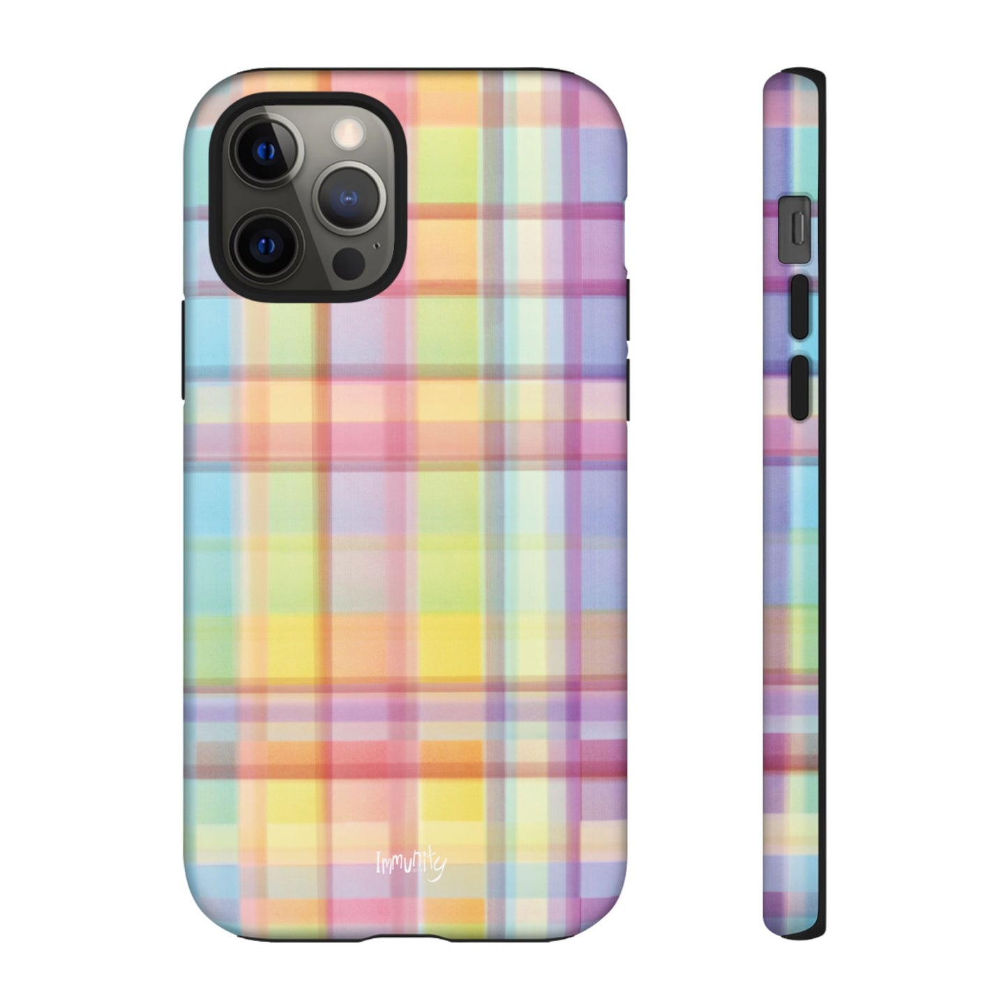 Rainbow Gingham Phone Case