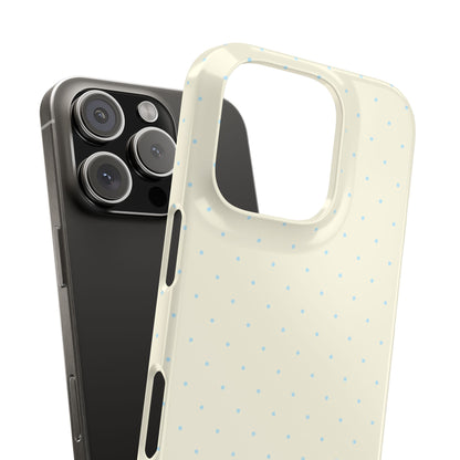 Mini Polka Dot (Blue) Snap Phone Case