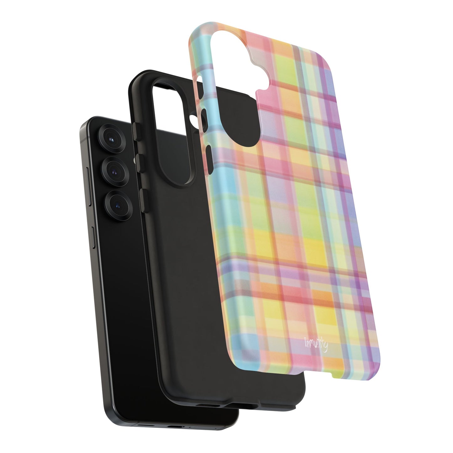 Rainbow Gingham Phone Case