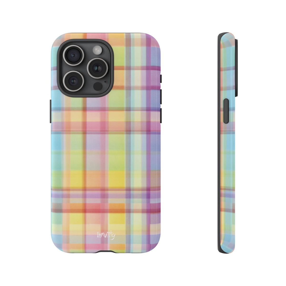 Rainbow Gingham Phone Case