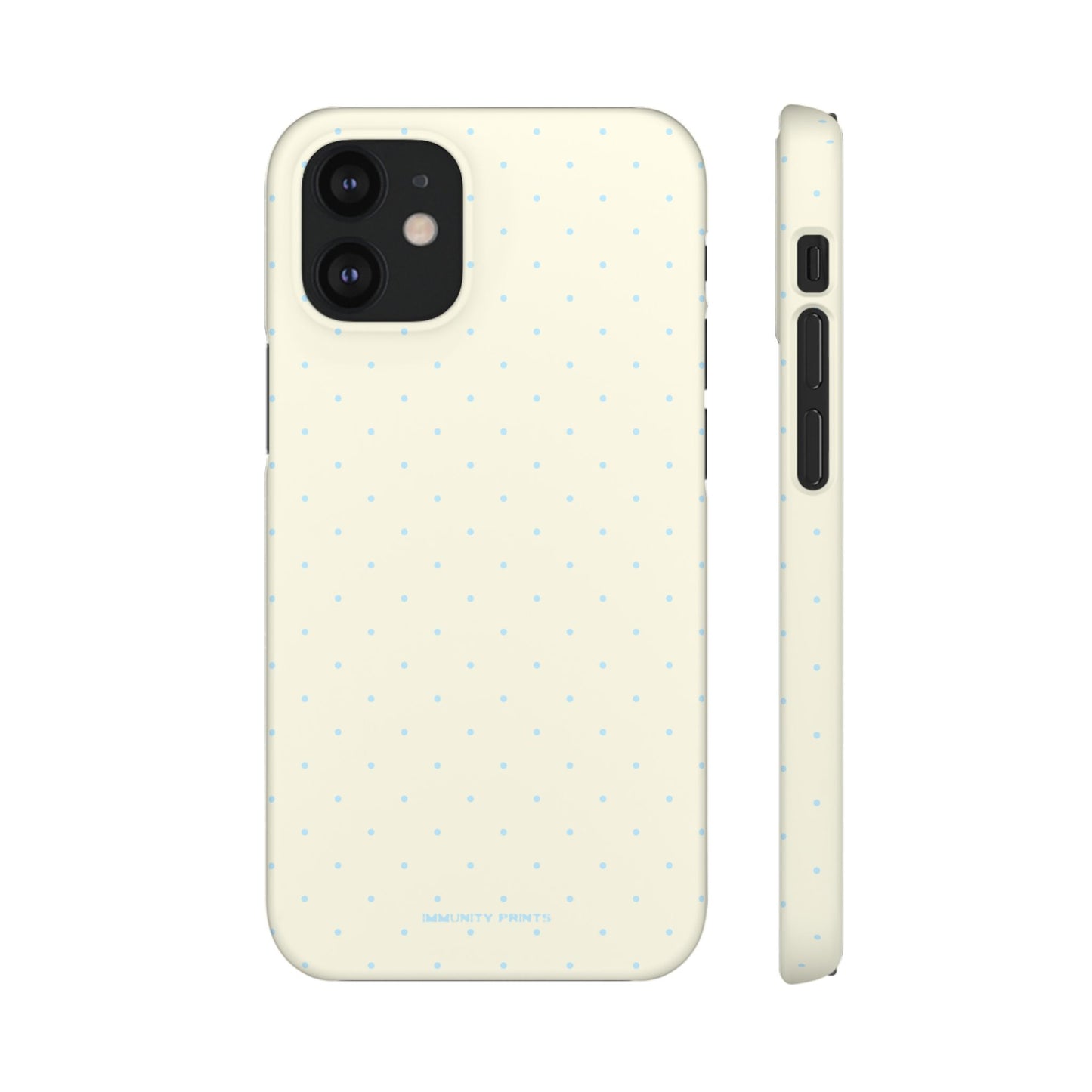 Mini Polka Dot (Blue) Snap Phone Case