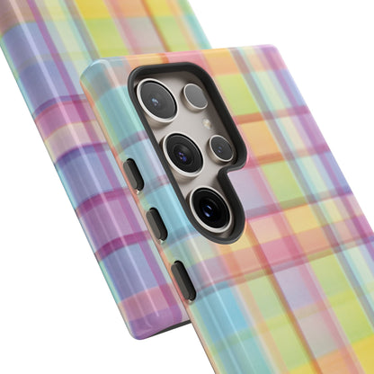 Rainbow Gingham Phone Case