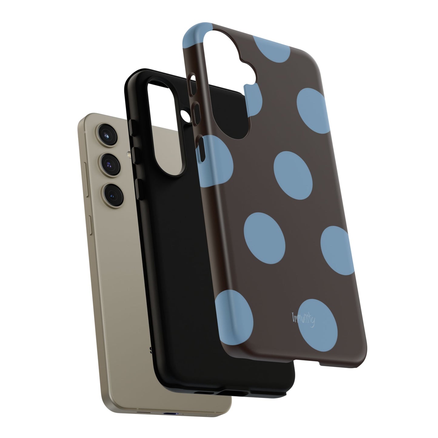 Big Blue Polka Dot Phone Case