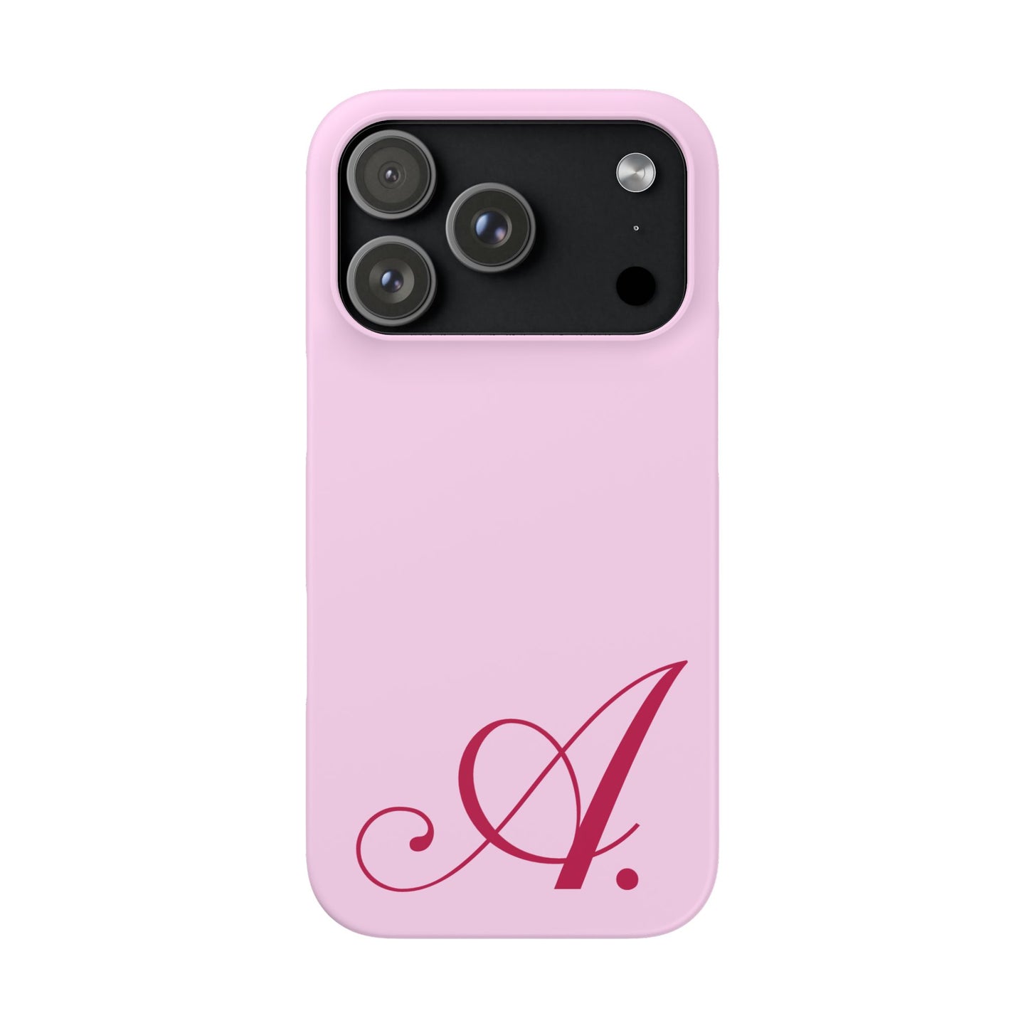 Initial (Pink) Snap Phone Case