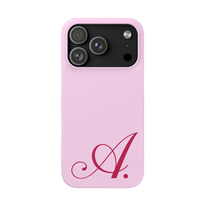Initial (Pink) Snap Phone Case