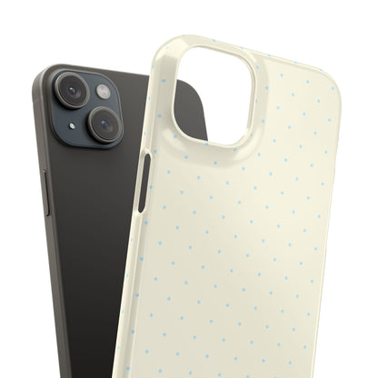 Mini Polka Dot (Blue) Snap Phone Case