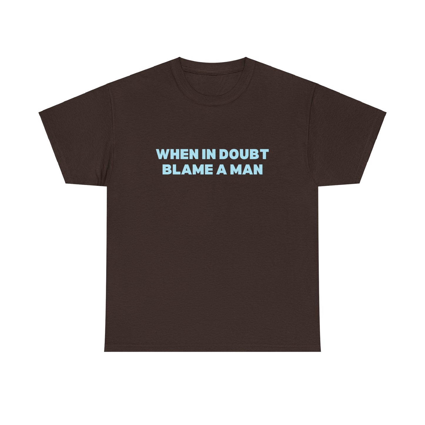 When in Doubt Blame a Man Classic Tee