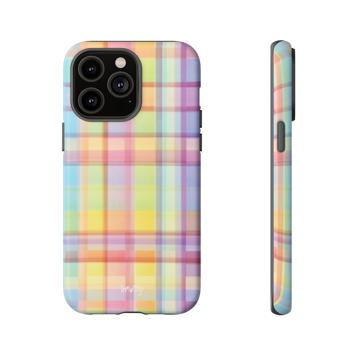 Rainbow Gingham Phone Case