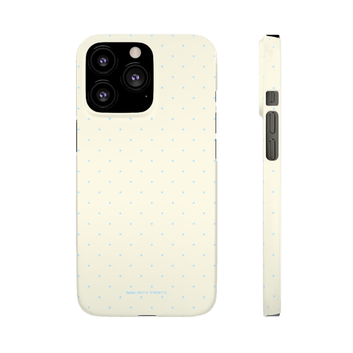 Mini Polka Dot (Blue) Snap Phone Case