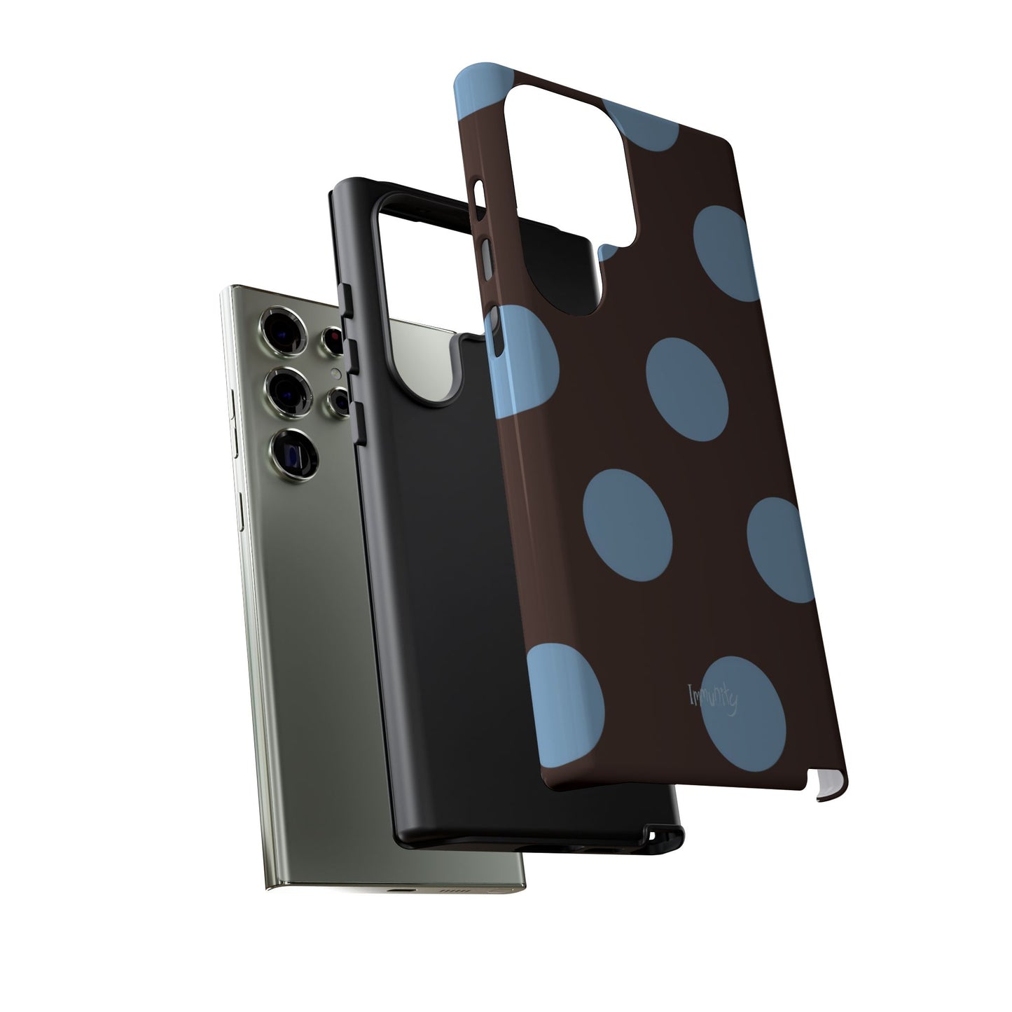 Big Blue Polka Dot Phone Case