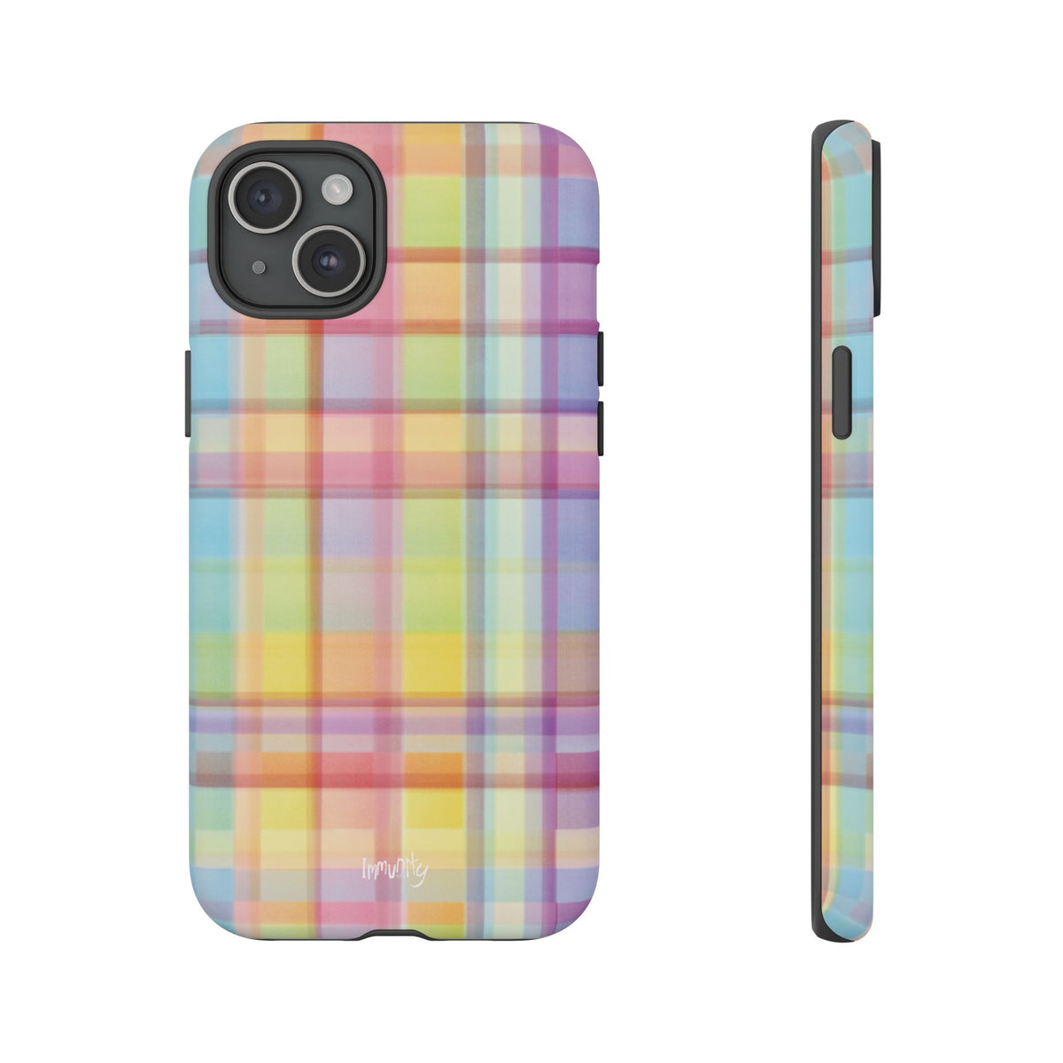 Rainbow Gingham Phone Case