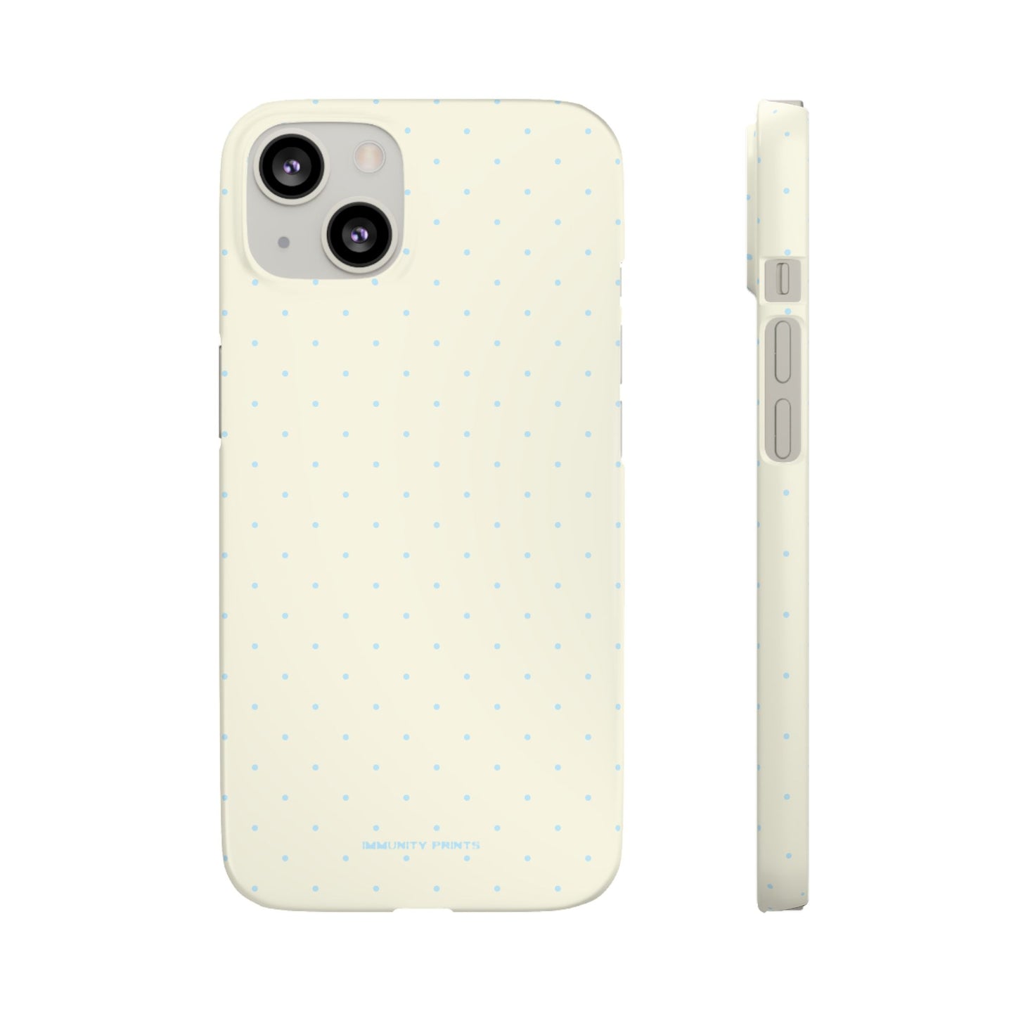 Mini Polka Dot (Blue) Snap Phone Case