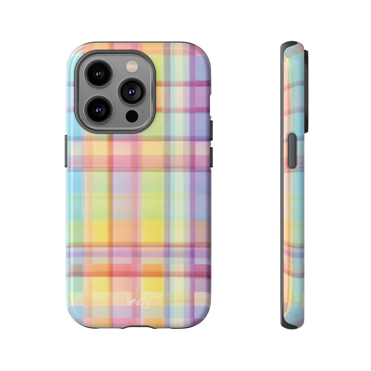 Rainbow Gingham Phone Case