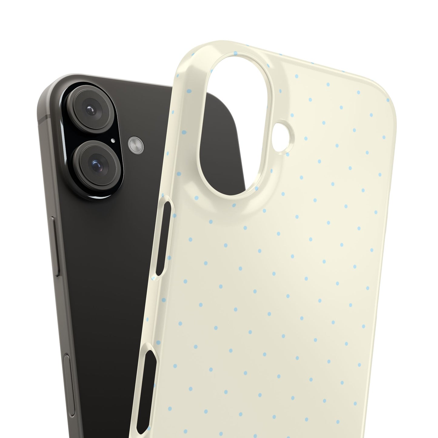 Mini Polka Dot (Blue) Snap Phone Case