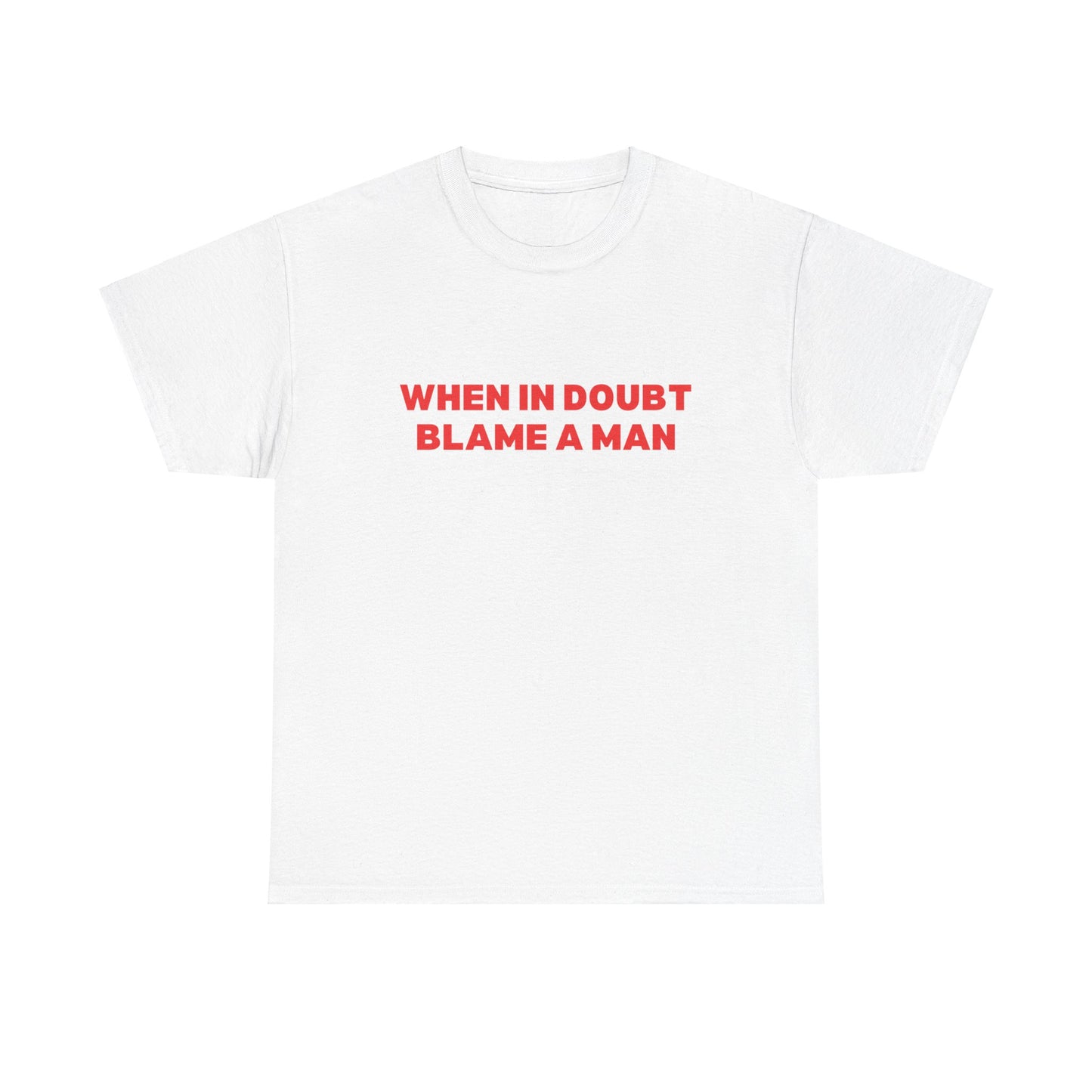 When in Doubt Blame a Man Classic Tee