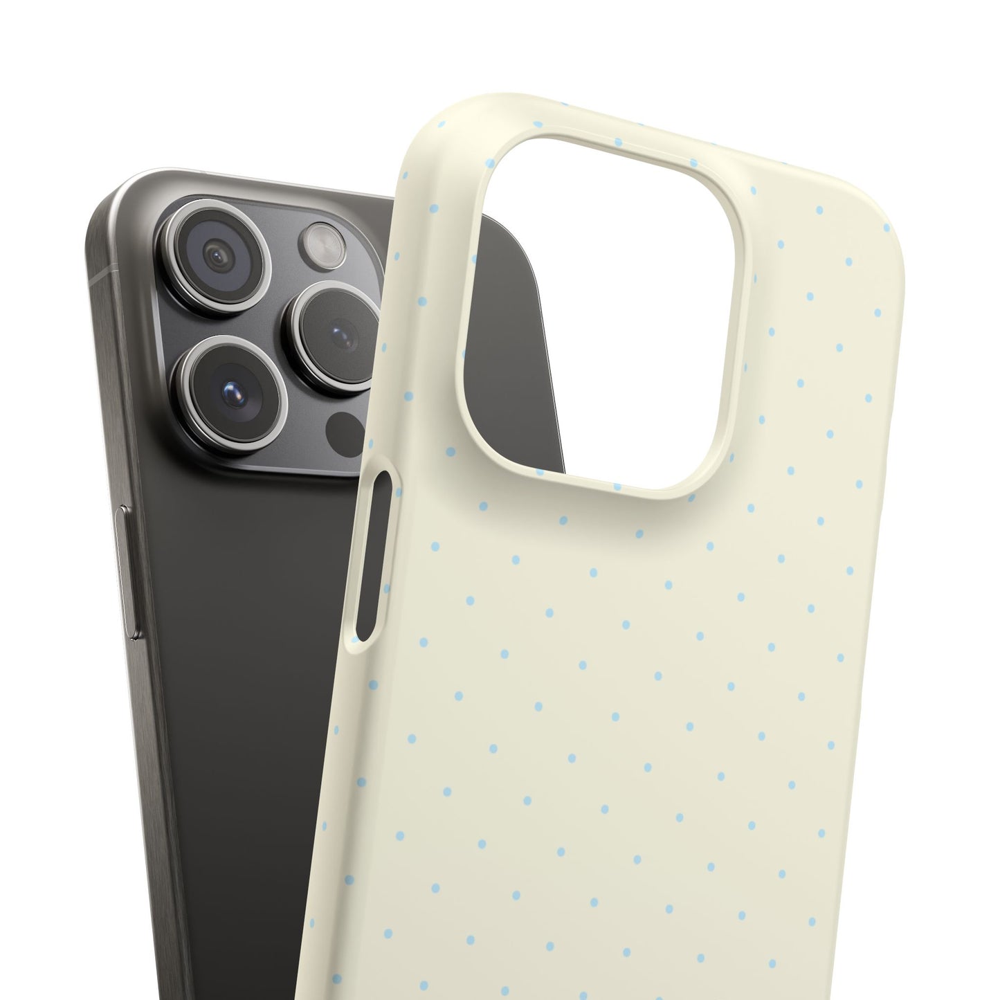 Mini Polka Dot (Blue) Snap Phone Case