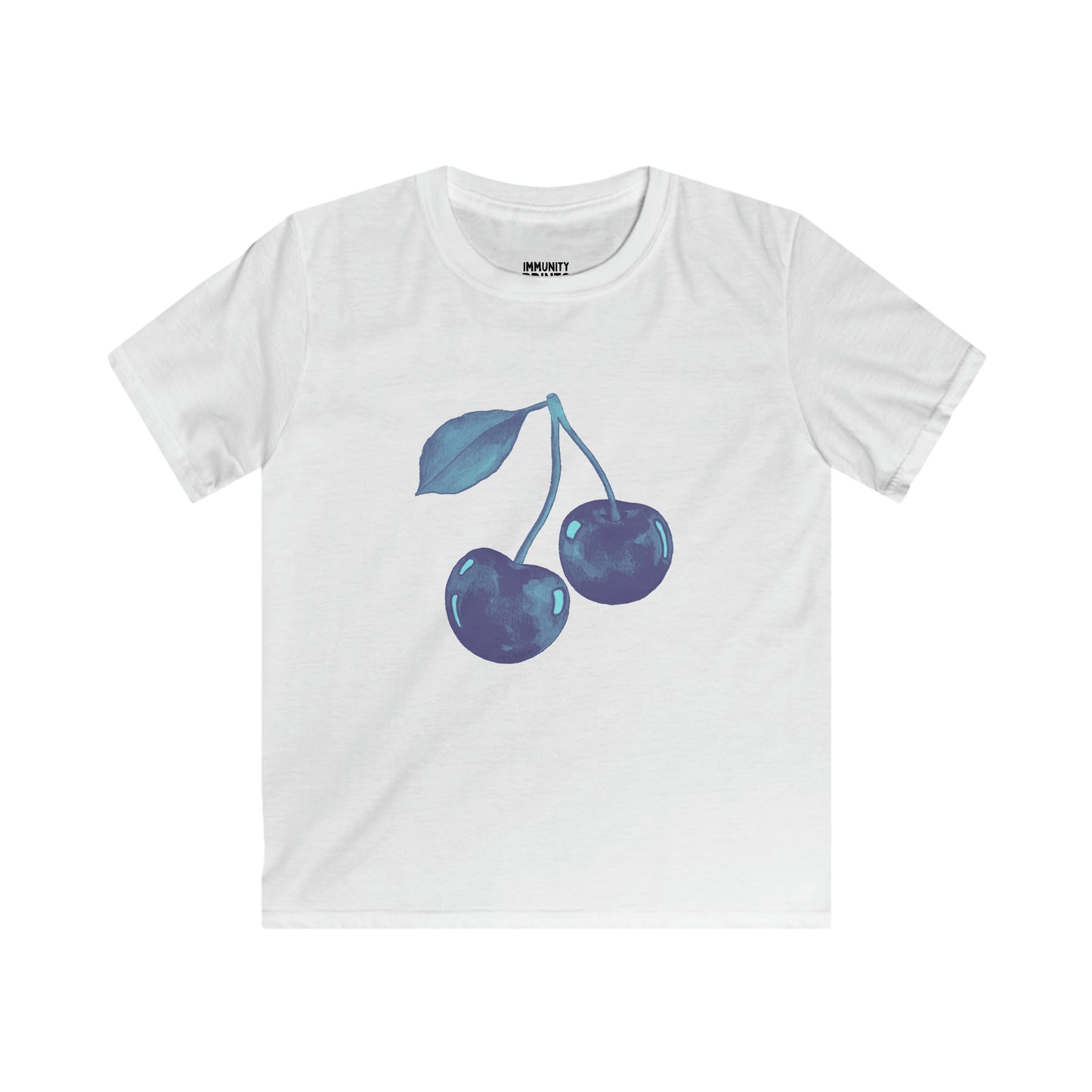 Blue Cherry Baby Tee