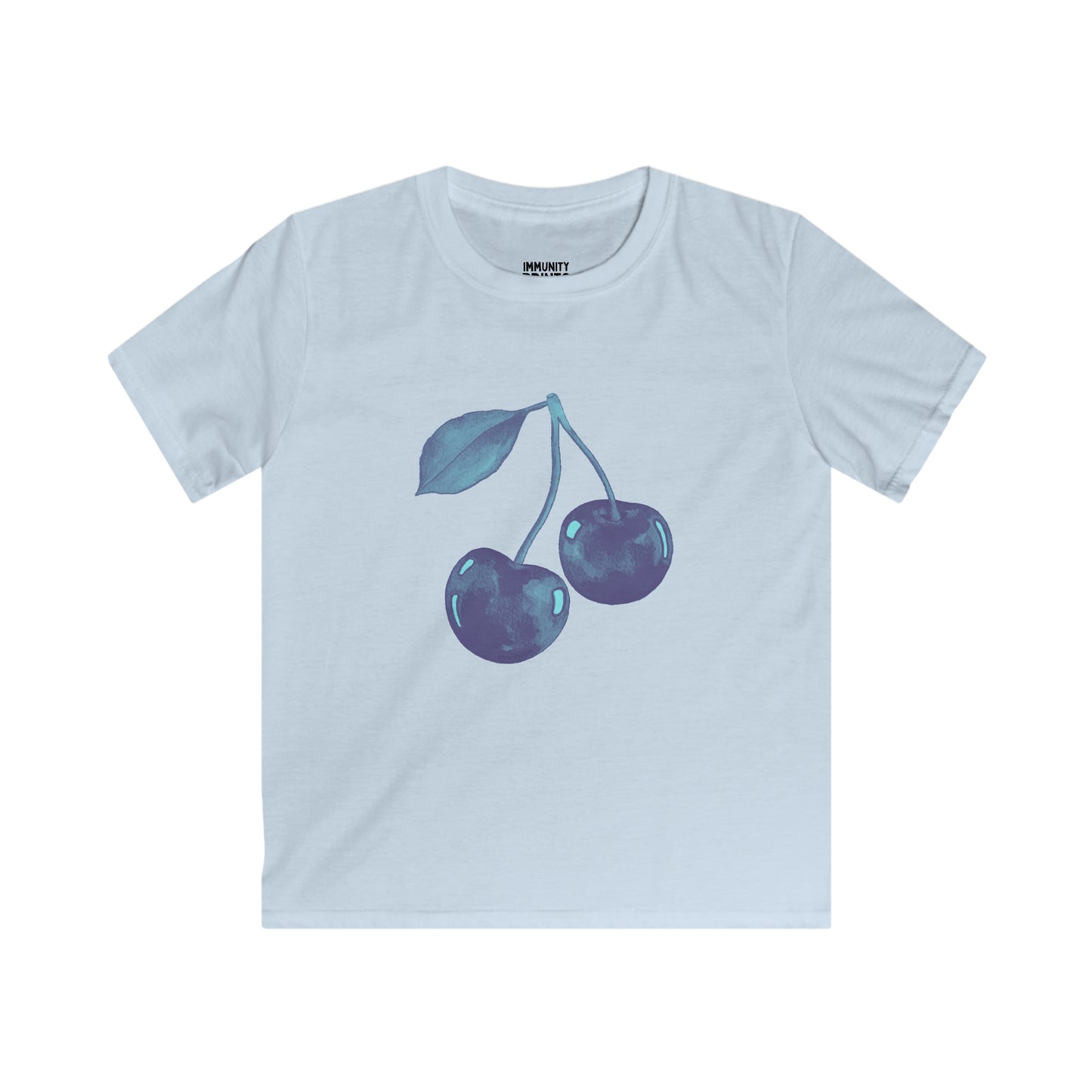 Blue Cherry Baby Tee