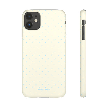 Mini Polka Dot (Blue) Snap Phone Case