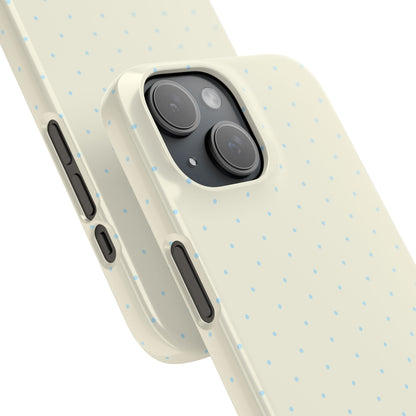 Mini Polka Dot (Blue) Snap Phone Case
