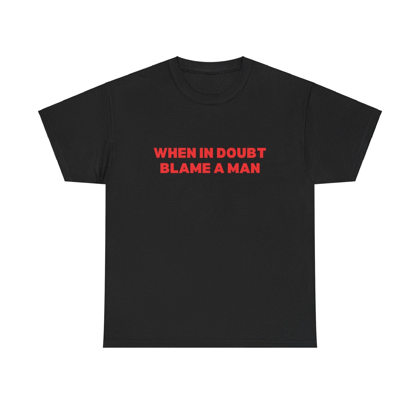 When in Doubt Blame a Man Classic Tee