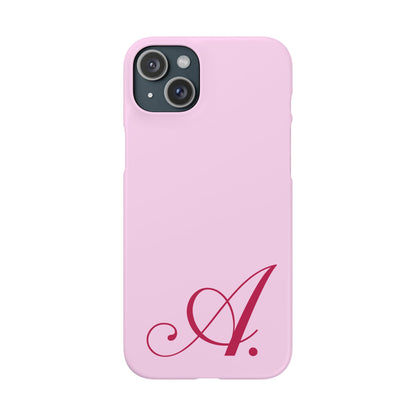 Initial (Pink) Snap Phone Case