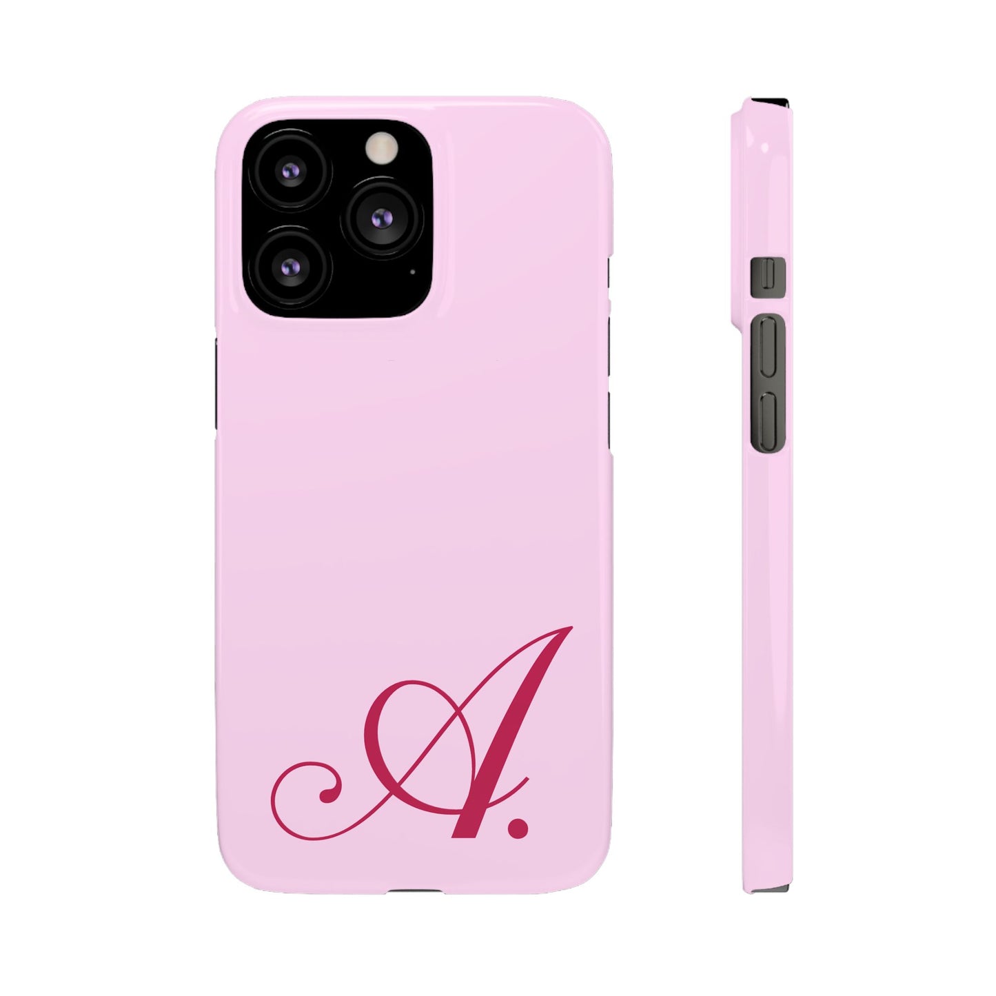 Initial (Pink) Snap Phone Case