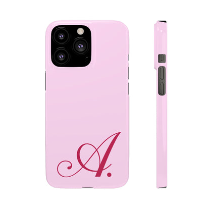 Initial (Pink) Snap Phone Case
