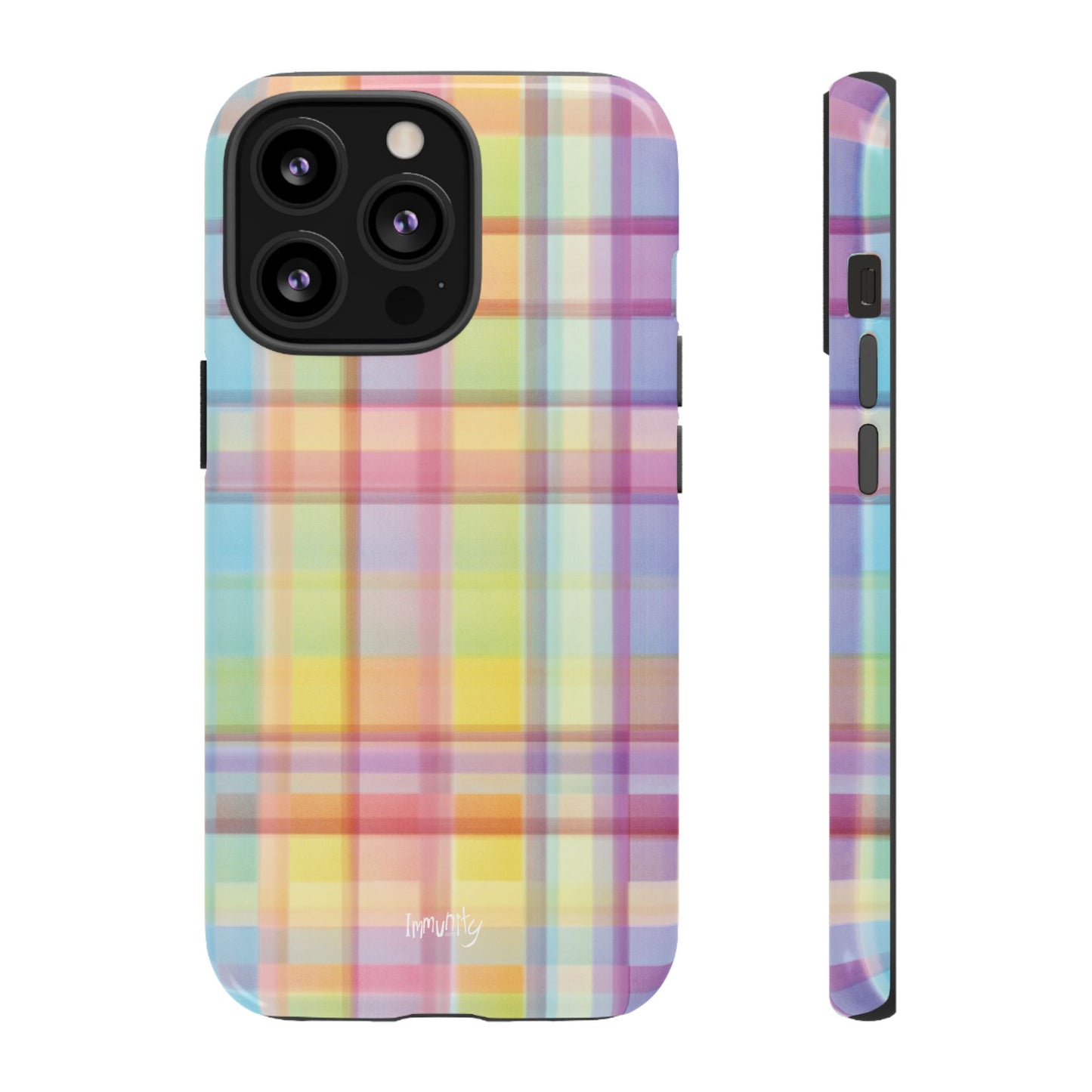 Rainbow Gingham Phone Case