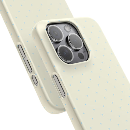 Mini Polka Dot (Blue) Snap Phone Case