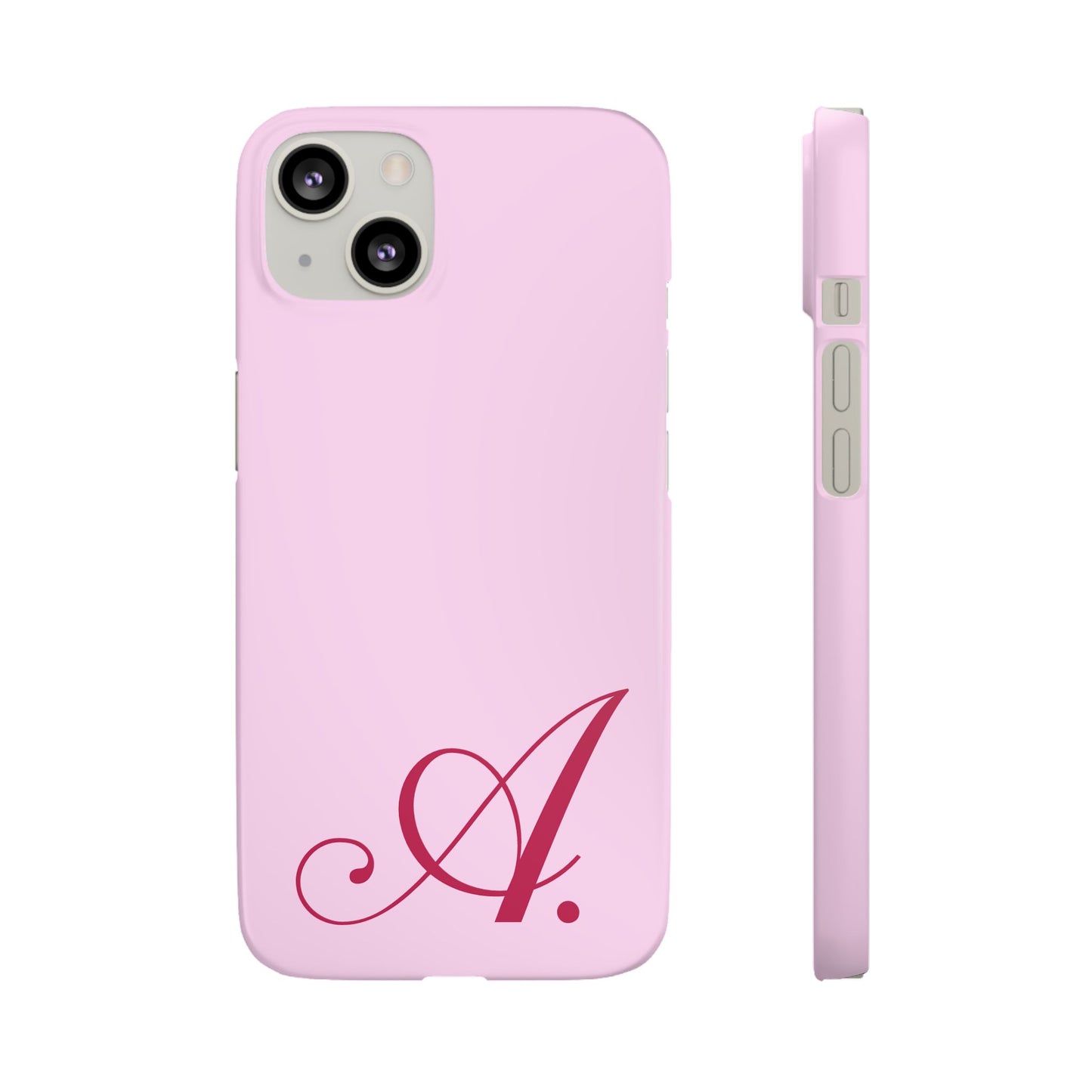 Initial (Pink) Snap Phone Case