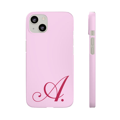 Initial (Pink) Snap Phone Case