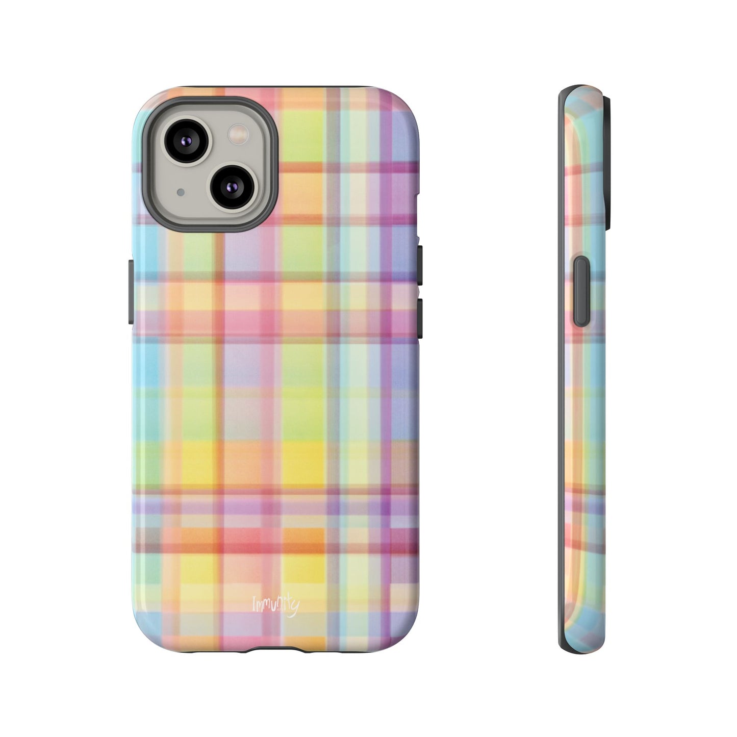 Rainbow Gingham Phone Case