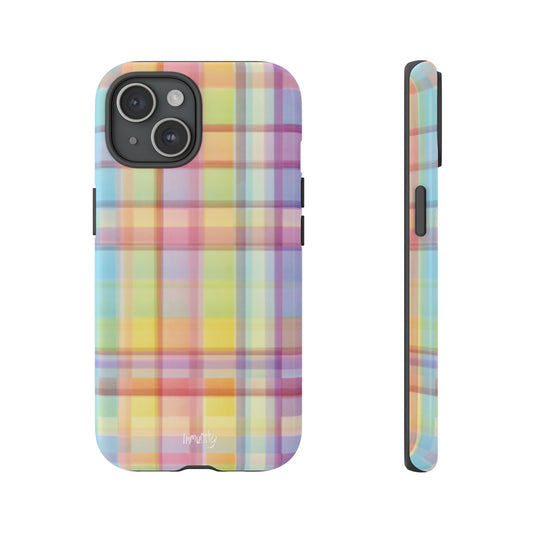 Rainbow Gingham Phone Case