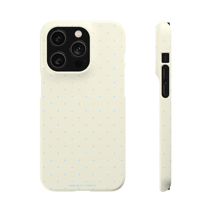 Mini Polka Dot (Blue) Snap Phone Case
