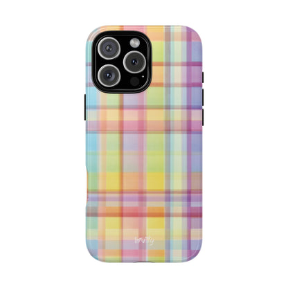 Rainbow Gingham Phone Case