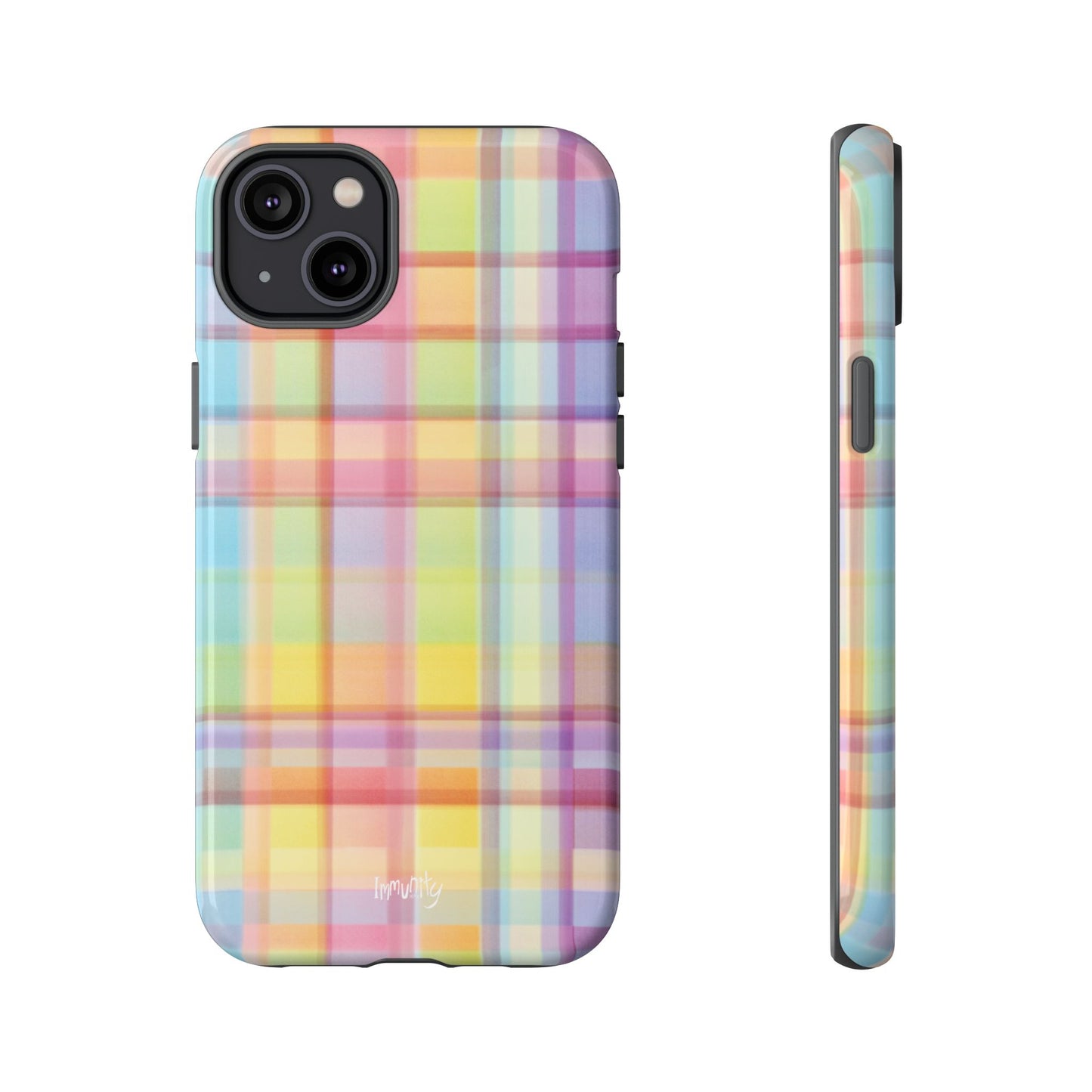 Rainbow Gingham Phone Case