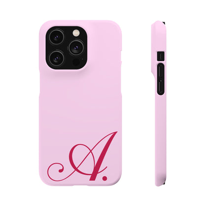 Initial (Pink) Snap Phone Case