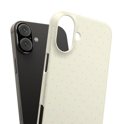 Mini Polka Dot (Blue) Snap Phone Case