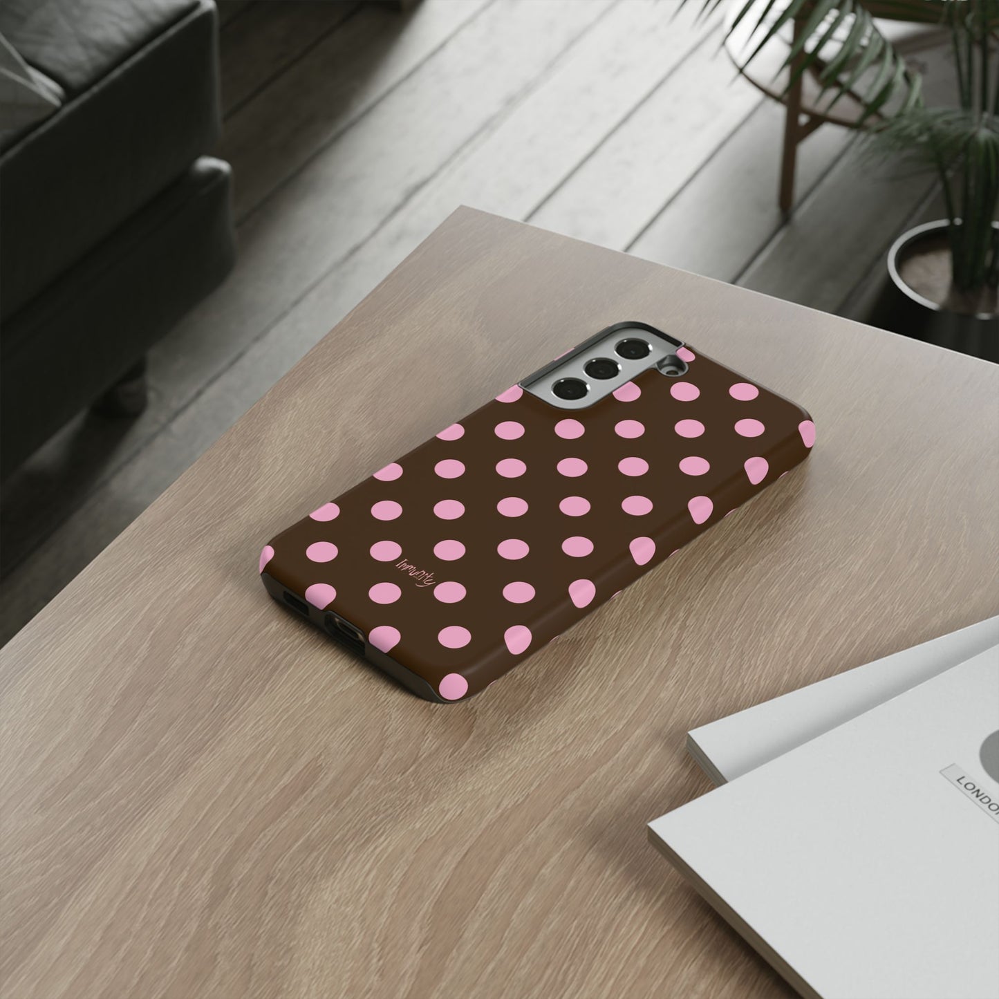 Pink Polka Dot Phone Case
