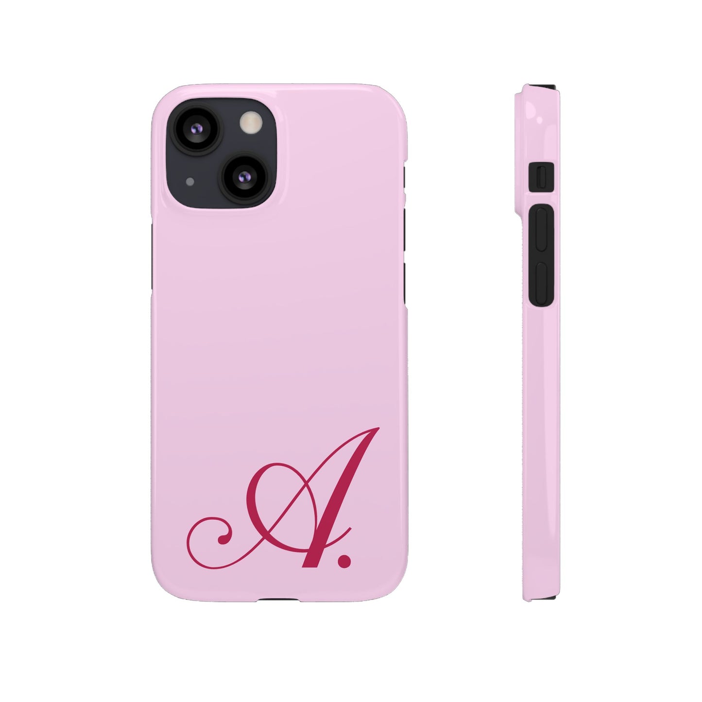 Initial (Pink) Snap Phone Case