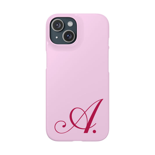 Initial (Pink) Snap Phone Case