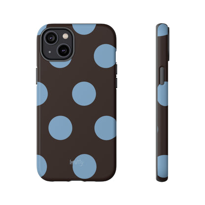 Big Blue Polka Dot Phone Case