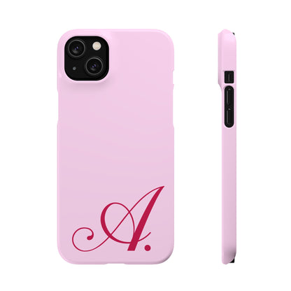 Initial (Pink) Snap Phone Case