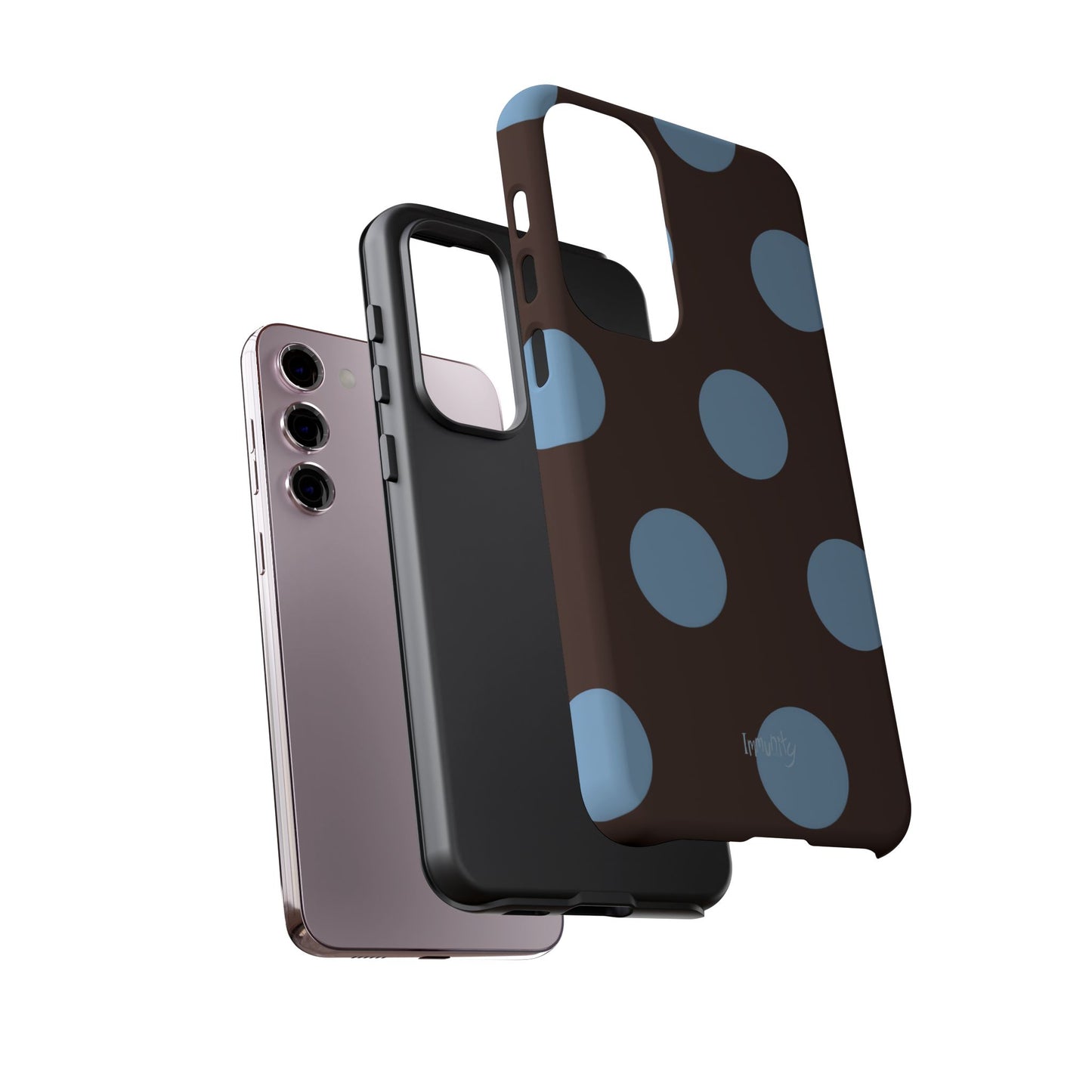 Big Blue Polka Dot Phone Case