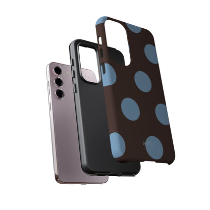 Big Blue Polka Dot Phone Case