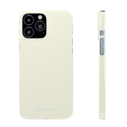 Mini Polka Dot (Blue) Snap Phone Case